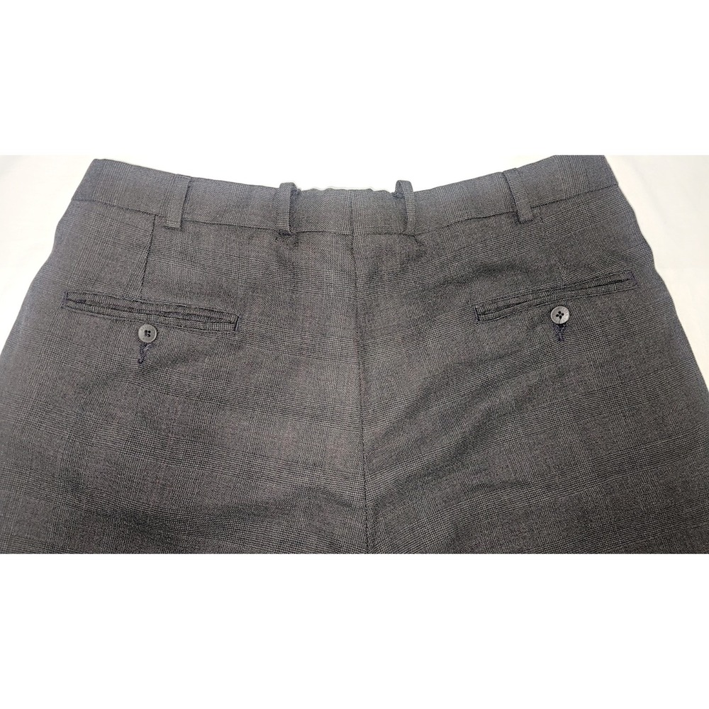 Brooks Brothers Brooksease Dress Pants Black/Dark Gray Made in USA Size Waist 34 - Picture 7 of 11